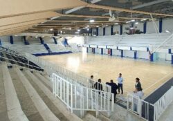 Caserta / Provincia. Parapiccolo, l’impianto che ospiterà la serie A di basket: procedono i lavori di completamento.