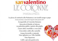 Caserta. San Valentino a “Le Colonne Restaurant”: un evento esclusivo il 14 febbraio. Si accettano prenotazioni.