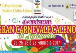 SPARANISE. Gran Carnevale Caleno a cura dell’associazione Festum Civitas Calena: presto il via della 40° edizione.