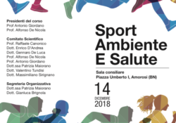 Amorosi. “Sport, ambiente e salute”: l’iniziativa il prossimo 14 dicembre con la fondazione Sbarro (Philadelphia – USA ) del professor Antonio Giordano.