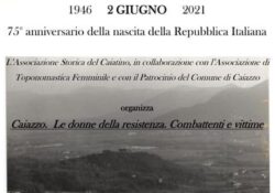 CAIAZZO. Festa della Repubblica del 2 giugno: intitolare alcuni vicoli del Centro Storico alle donne caiatine, Partigiane Combattenti.