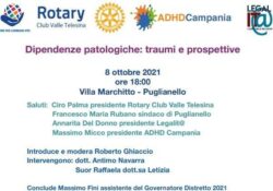 Puglianello. “Dipendenze patologiche: traumi e prospettive” è il tema di un convegno promosso dal Rotary Club Valle Telesina.