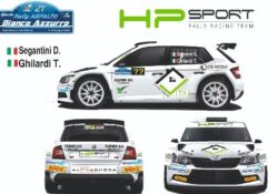 Caserta / Provincia. HP Sport al Rally Bianco Azzurro con tre equipaggi: Segantini-Ghilardi (Skoda Fabia Evo2), Longhin-Barison e Crosara-Roccato entrambi in Classe A6.