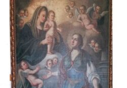 Valle di Maddaloni. I Carabinieri Tutela Patrimonio Culturale restituiscono l’opera pittorica  raffigurante la “Vergine con Bambino e Santa Lucia”.