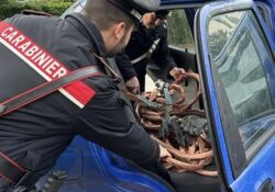 Cellole / Baia Domizia. Bloccati dopo un inseguimento con 200 kg di rame asportato dall’impianto di depurazione: due rumeni arrestati dai carabinieri.