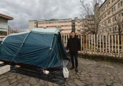 Venafro / Isernia. Da oltre una settimana vive sotto una tenda: continua la battaglia del Sindaco Piero per una sanità giusta.