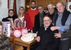 GIOIA SANNITICA. I primi 100 anni della signora Cleonige Raccio: la festa con l’amministrazione comunale.