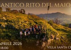 PIANA MONTE VERNA. Antico rito del Maio, una tradizione che si rinnova alla frazione Villa Santa Croce.