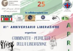 CAIAZZO. In occasione del 25 aprile 2026, 81° Anniversario della Liberazione: la “Camminata, pedalata della liberazione”.