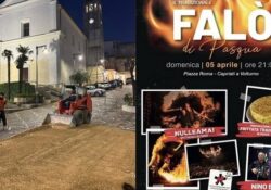 CAPRIATI A VOLTURNO. Torna il tradizionale “Falò di Pasqua”: il più grande falò del Centro – Sud Italia.