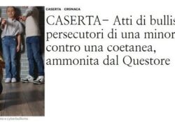 Donne e stalking. Atti di bullismo e persecutori di una ragazza contro una coetanea: ammonita dal Questore.