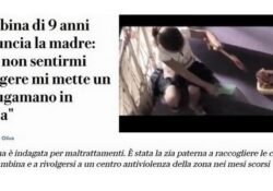 Donne violente. Bambina di 9 anni denuncia la madre: “Per non sentirmi piangere mi mette un asciugamano in bocca”