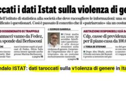 Donne e violenze. Scandalo ISTAT: dati taroccati sulla violenza  di genere in Italia. VIDEO.