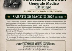 PIETRAVAIRANO. Illustre concittadino che ha dato prestigio alla comunità e alla Sanità Militare italiana: ecco l’evento.