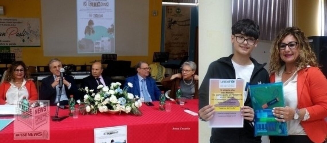ROCCAROMANA. Progetto “Io Cittadino”, eccellenze e cittadinanza attiva: premiato Ivan Matteo.