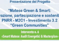 PIEDIMONTE MATESE. Smart Matese & Audit energetici, al via il masterplan per l’efficienza energetica