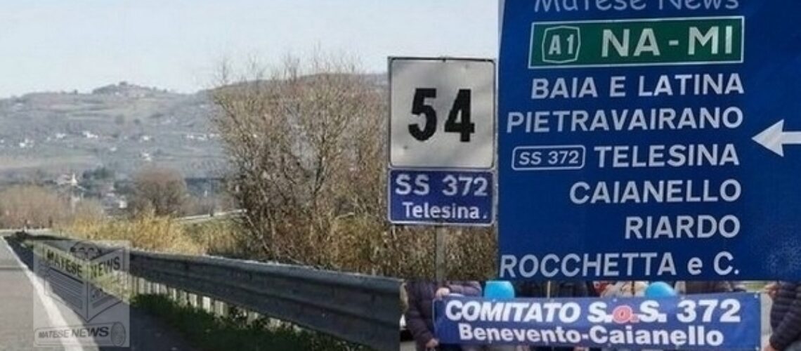 CAIANELLO / TELESE TERME. S.S. 372 Telesina, “raddoppio necessario e non più procrastinabile”: scettico il Comitato sulla promessa di inizio lavori entro fine anno.