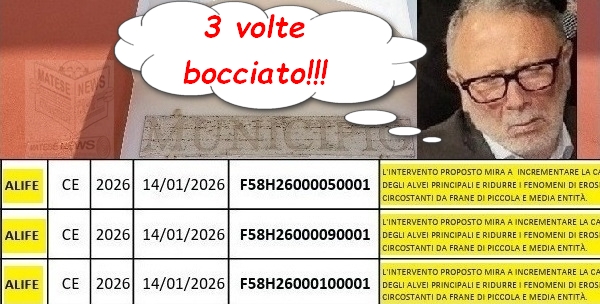 Alife, la “Svolta” continua a non svoltare: altri tre finanziamenti persi dal Fondo progettazione…