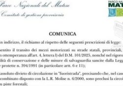 PIEDIMONTE MATESE. La motocavalcata del Molise si può fare: il Presidente del Comitato di Gestione del Parco Nazionale del Matese, Andrea Boggia, emette il provvedimento.