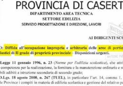 PIEDIMONTE MATESE / ALIFE. Scuole secondarie superiori, divieto assoluto di sosta e transito negli spazi di proprietà dell’Ente: la diffida della Provincia agli Istituti scolastici.